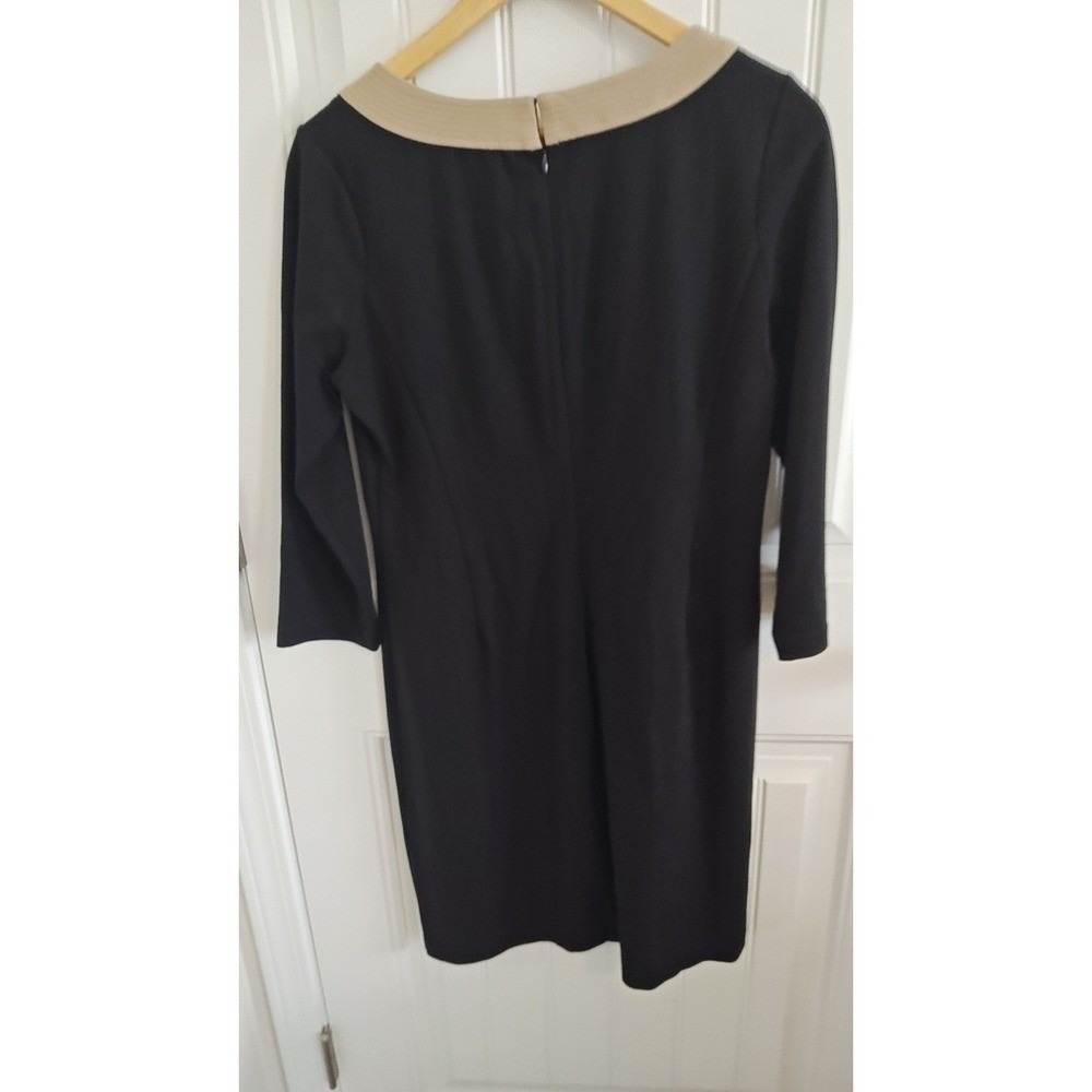 Talbots Petites Sheath Dress Size 8P Black Tan Used Professional Career‎ Office - Picture 10 of 16
